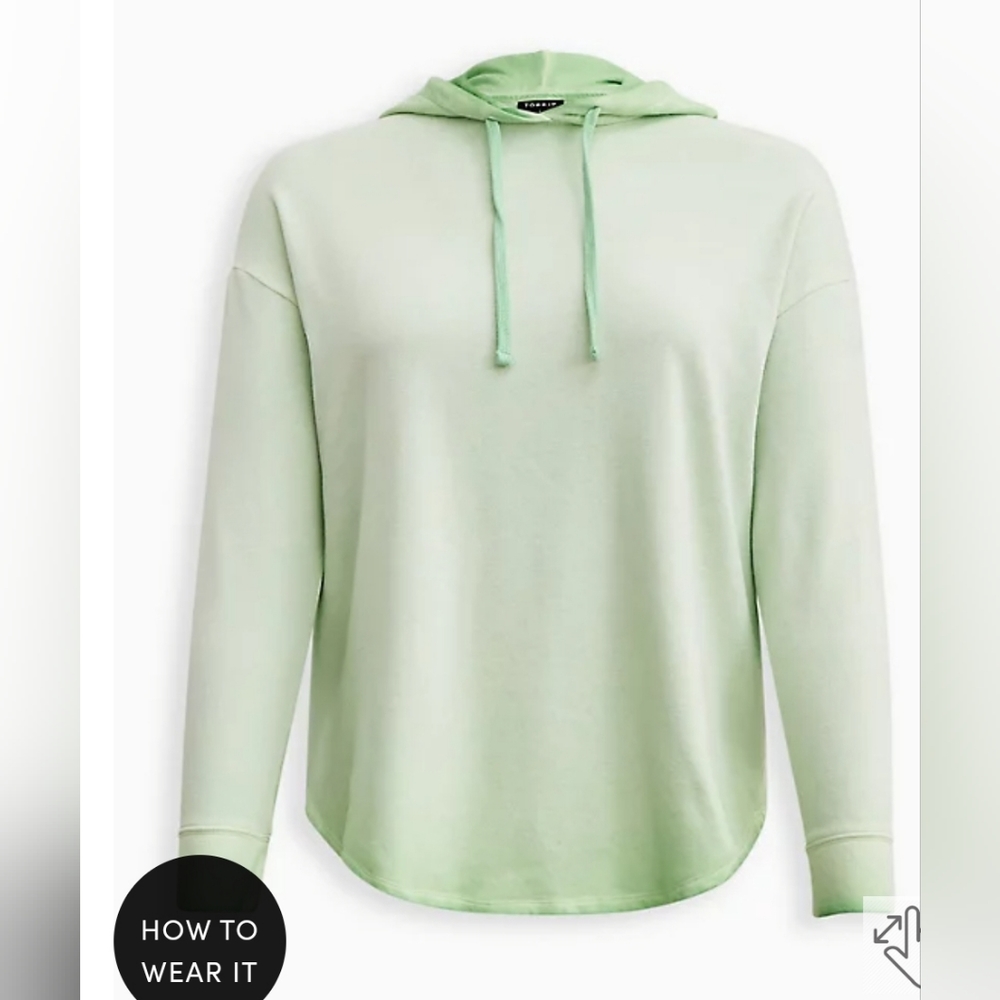 TORRID RELAXED FIT COZY FLEECE DROP SHOULDER HOODIE